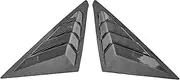 Car Rear Window Shutter Cover Trim Window Louver Side Vent Trim Compatible for Honda Civic Hatchback 11th Generation 2021-2023 Accessories(Carbon Surface)
