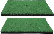 SEWOART Artificial Turf Golfing Practice Mat Tri-Turf Golfing Hitting Pad Non-Slip Swing Practice Pad