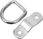 COSMEVIVI 2 Sets Pull-tab Buckle D Hooks D Ring Tie down Tie Downs Anchors D Rings Heavy Duty Hardware Supplies Vehicle Tie Downs Van Cargo Hooks Trailer Tie Downs Tie down Rings Dring