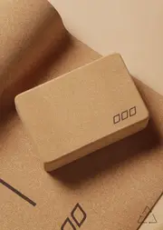 [Lorna Jane] LJ Cork Yoga Block in Neutrals One Size Cork