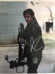 Norman Reedus Signed The Walking Dead 8x10 Photo With COA (b)