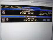 Pennsylvania Capitol Police Patrol Car Decals 1:64 two for one money