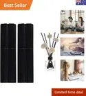 100Pcs Reed Diffuser Sticks, 25cm Rattan Reed Sticks Black Glass Bottles Repl...