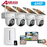 2K/4MP Solar Security Camera,Spotlight,Expandable Storage,360° View,Wireless.