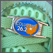 Columbus 26.2 Marathon Runners Shoelace Shoe Charm or Zipper Pull
