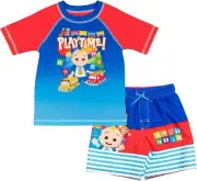 Cocomelon ☆ Baby Boys' Rash Guard & Swim Trunks Set ☆ 18 Months