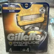 NEW Gillette ProGlide Shield Razor Blades Refill 4 Cartridges SHIPS TODAY