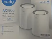 CUDY AX1800 Whole Home Wi-Fi System M1800 White - New