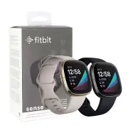 Fitbit Sense Health & Fitness Smartwatch GPS Small Large Graphite/Black Gold