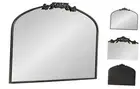 Arendahl Ornate Traditional Arched Mirror, 36 x 29, Black, Decorative Baroque
