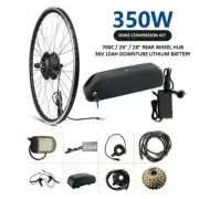700C REAR WHEEL HUB 350W ELECTRIC BIKE CONVERSION EBIKE KIT + 36V 10AH BATTERY