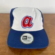 Atlanta Braves Hat Cap Adjustable Mens Blue New Era MLB Baseball Cooperstown NEW