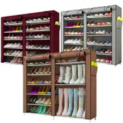 Ozoffer 36 Pairs Shoes Cabinet Storage Shoe Rack with Cover Portable Wardrobe