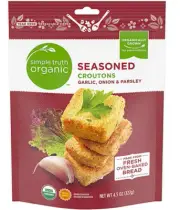 Simple Truth Organic Seasoned Croutons Garlic Onion & Parsley 011110863300