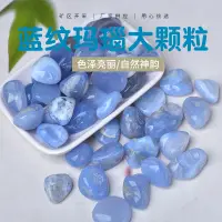 在飛比找蝦皮商城精選優惠-【喉輪-創造力之門】工廠供應 天然藍紋瑪瑙大顆粒 水晶滾石 