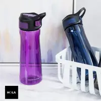 在飛比找momo購物網優惠-【HOLA】潔爾彈蓋吸管耐用型隨手瓶-670ml紫