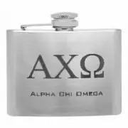 4oz College Sorority Greek Letter Liquor Flask