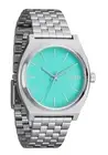NIXON Time Teller A045 - Silver/Turquoise - 100m Water Resistant Men's Analog