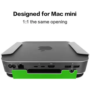 ☂適用 Mac mini壁掛支架蘋果 MacMini M1 M2主機多功能 桌面