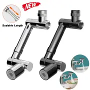 1440° Rotatable Scalable Metal Faucet Aerator Bathroom Tap Splash-proof Bubbler Faucet Filter Nozzle Tap Saving Water Ex
