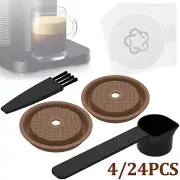 2Pcs Reusable Coffee Capsule Lids for Reusable Coffee PodsSilicone Coffee leqon