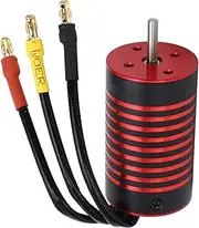 XIASABA 2845 RC Car Brushless Motor Rustproof Aluminum Alloy 4 Pole High Performance Motor for 1/12 1/14 Scale RC Cars with 5900KV Speed and 800 Wattage (2800KV)