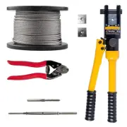 Balustrade Cable Kit Stainless Steel Swage Terminal Slimline - choose your qty