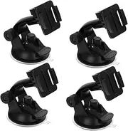 HEALEEP 4Pcs Dash Cam Suction Mount for Action Cameras Windscreen Holder Slip Easy to Use Compatible with Series