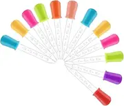MOLUCKFU Versatile Droppers Set Pcs Plastic Silicone Droppers Bulb Tip for Lab Medicine Plant Watering