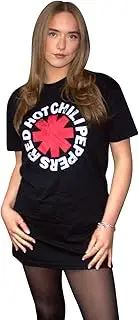 [Rock Off officially licensed products] Red Hot Chili Peppers Classic Asterisk T Shirt Dress