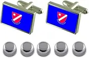 [Select Gifts] Shirt Dress Studs Molise Region Italy Flag Cufflinks