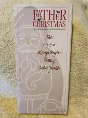 LONGABERGER 1990 COOKIE MOLD FATHER CHRISTMAS SANTA CLAUSE