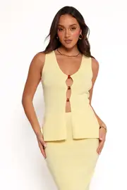 [PUP26] Nadina Top - Lemon XS Yellow