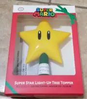 Super Mario Star Light Up LED 9 Inch Plug In Christmas Tree Topper