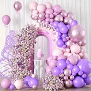 120Pcs Butterfly Balloon Arch Set - Perfect For Birthday Parties Graduations Weddings Mother'S Day Anniversaries And More