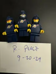 LEGO Spacemen Dark Blue Classic Torso Space Set Of 3 Brand New BAM Minifigure