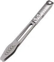 Precision Tweezers,Soldering Aid Titanium Forceps - Portable Key Charm Tweezers for Cosmetic Application Electronics Repair Splinter Removal Craft Projects Jewelry Making