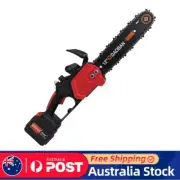 12 Inch Electric Chain Saw 2 Batteries Woodworking Pruning Chainsaw