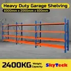 6m Metal Steel Garage Storage Warehouse Shelves 2400kg 2-6020BO MFP