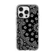 iPhone 16 Pro Clear Case MagSafe Compatible BANDANA PAISLEY