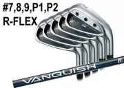 BRIDGESTONE GOLF 245MAX IRON SET #7-9, P1 P2 VANQUISH BSi for MAX R FLEX 5 CLUBS