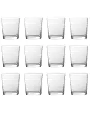Fortessa Arcade Everyday 12oz Stackable Glasses (Set Of 12)