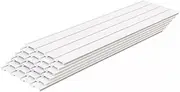 RTM RANDY & TRAVIS MACHINERY Slatwall Storage Pack - 6x White PVC Panels (1200mm x 300mm x 17mm) - Wall-Mounted Garage Storage