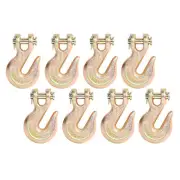 8 Pack G70 1/2" Clevis Grab Hooks Tow Chain Hook Flatbed Truck Trailer Tie Down