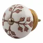 Leaf Cut Flower Drawer Knobs Dresser Cabinet Door Cupboard Pulls Pack of 2