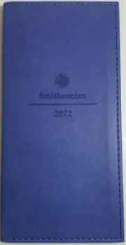 2022 Weekly/Monthly Smithsonian pocket planner 3 1/4 in x 6 1/2 - BLUE