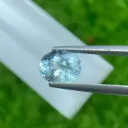 2.04 Cts | natural loose" Aquamarine | blue | oval Shape | portuguese cut Brazil