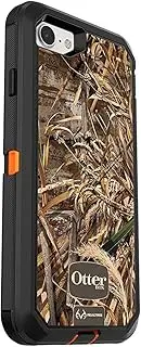 OtterBox Defender Series Case for iPhone SE (3rd and 2nd gen) and iPhone 8/7 - Frustration Free Packaging - Realtree MAX 5HD (Blaze Orange/Black/MAX 5 Design)