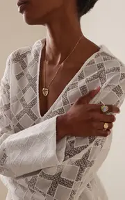 [Pascale Monvoisin] 9Kt Yellow Gold Jasmine Ring Tsavorite