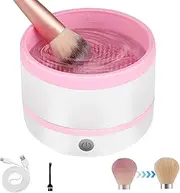 Giying6 Electric Makeup Brush Cleaner Machine, Highly Effective Upgraded USB Makeup Brush Cleaning Tool for Beauty Makeup Brush Sets of Various Sizes, Eyeshadow Blush Brushes, Stylish Auto Spinner